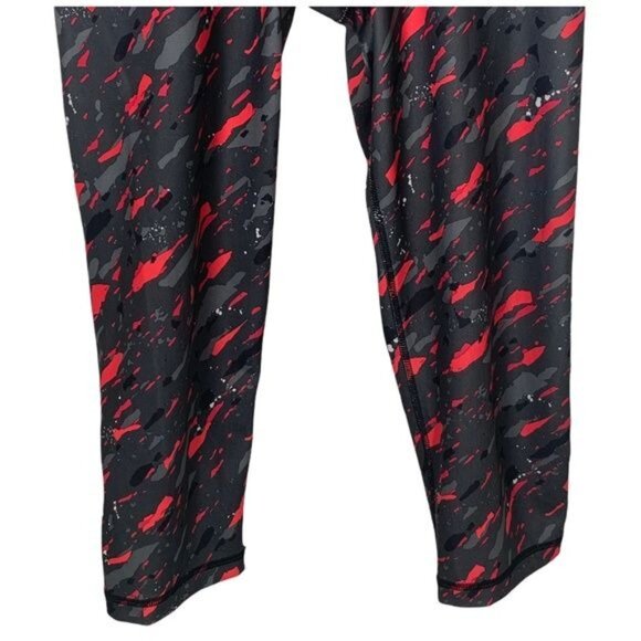 Adidas Women’s Black Red Cropped Climalite Leggings Size Small - Picture 3 of 9